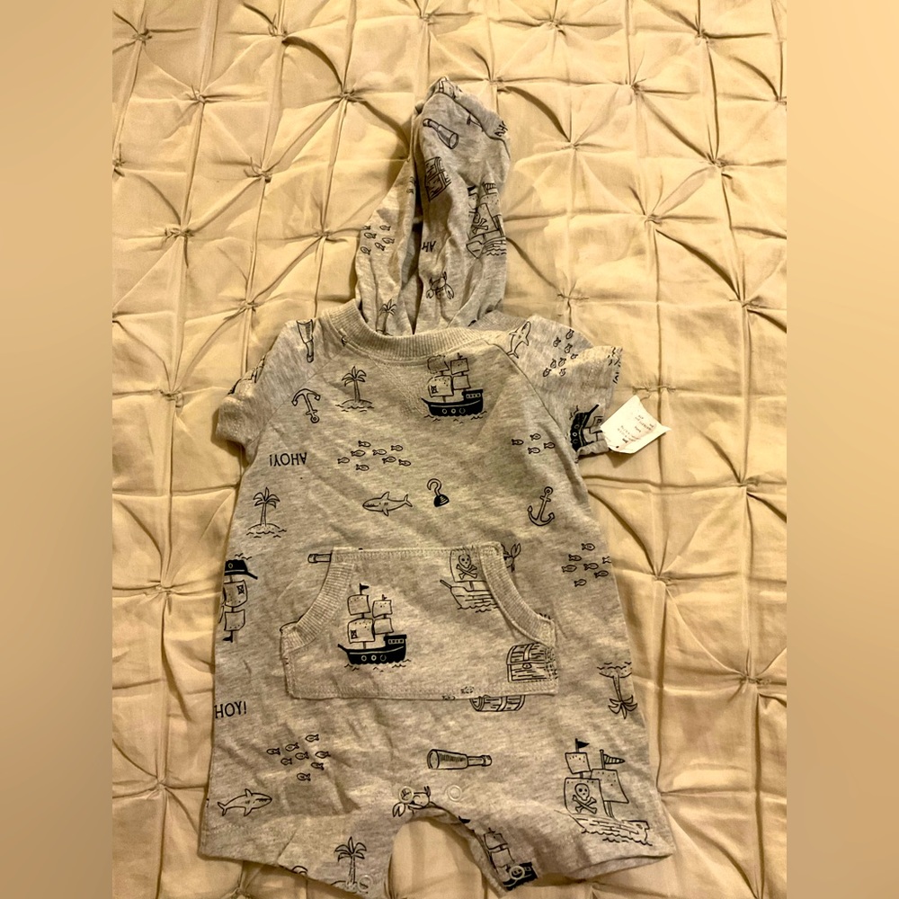 Baby boy onesie hoodie